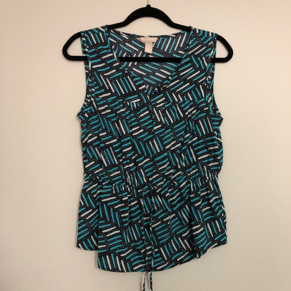 Banana Republic M top with front pull string